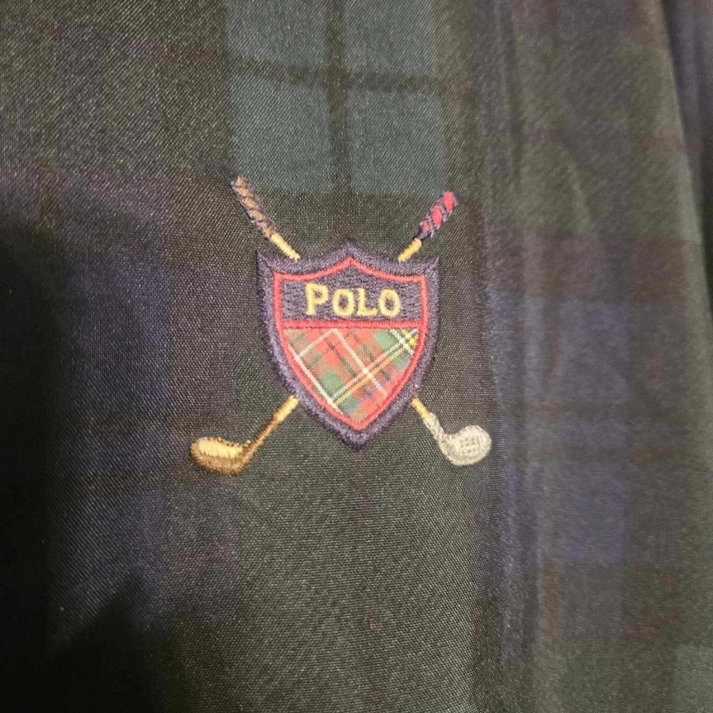Polo Golf Men's Plaid Windbreaker Jacket VTG - Picture 2 of 4